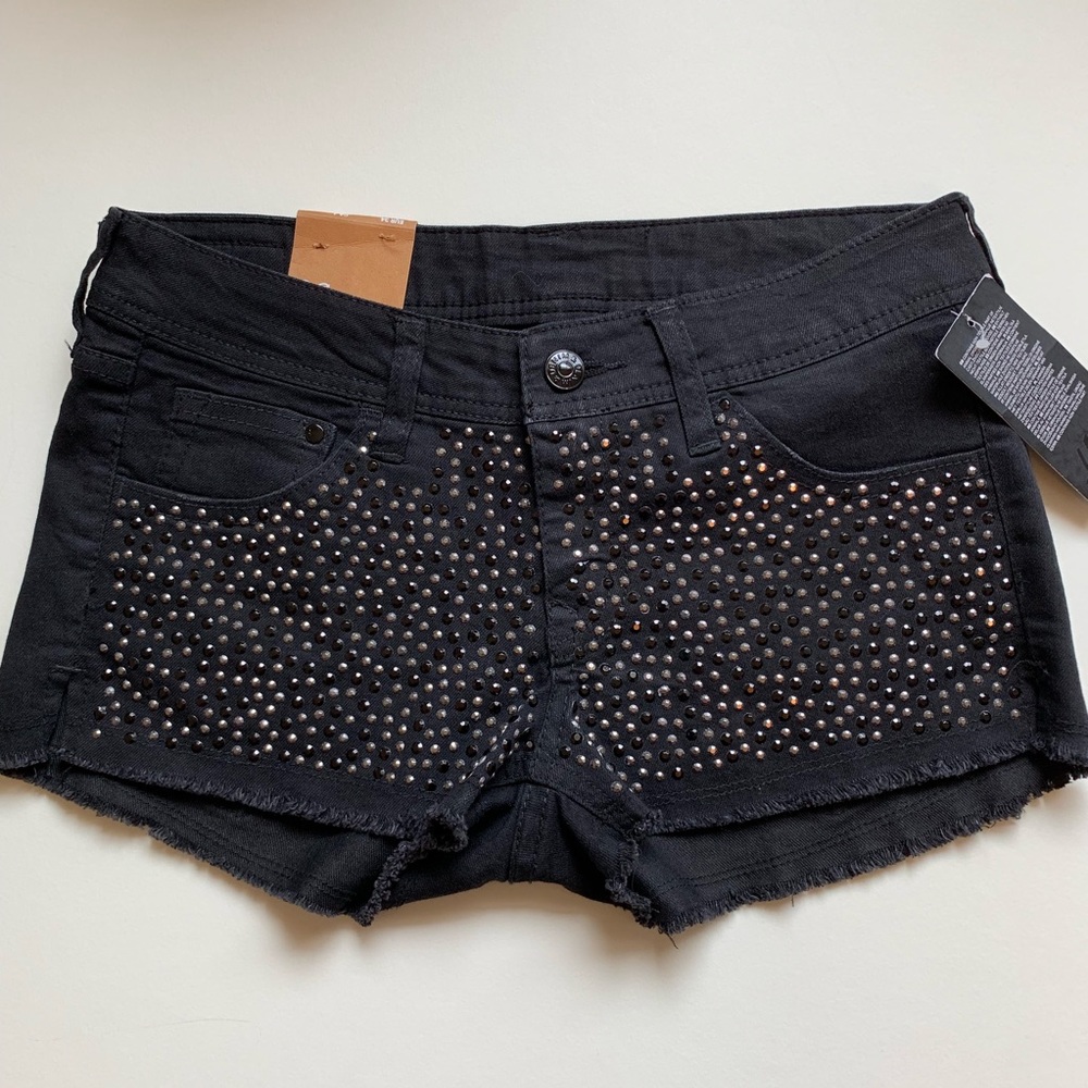 H&M | Black Sequined Shorts